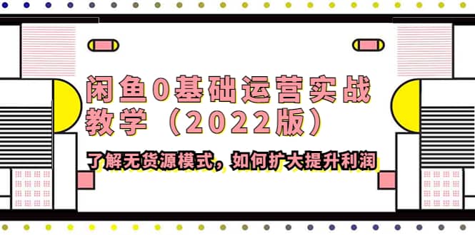 闲鱼0基础运营实战教学（2022版）了解无货源模式，如何扩大提升利润搞钱项目网-网创项目资源站-副业项目-创业项目-搞钱项目搞钱项目网