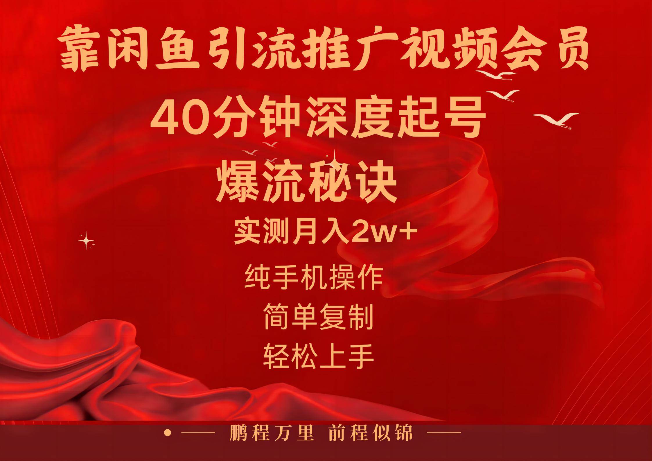 闲鱼暴力引流推广视频会员，能做到日入2W+，操作简单搞钱项目网-网创项目资源站-副业项目-创业项目-搞钱项目搞钱项目网
