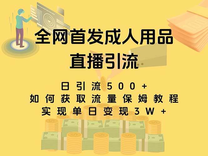 最新全网独创首发,成人用品直播引流获客暴力玩法,单日变现3w保姆级教程搞钱项目网-网创项目资源站-副业项目-创业项目-搞钱项目搞钱项目网