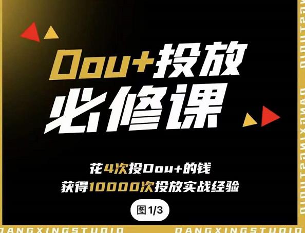 代同学DOU+投放训练营,用付费流量撬动大额自然流量,过得超额变现转化搞钱项目网-网创项目资源站-副业项目-创业项目-搞钱项目搞钱项目网