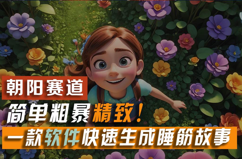 利用一款软件5分钟一条爆款睡前故事,简单粗暴精致!小白月入2w+搞钱项目网-网创项目资源站-副业项目-创业项目-搞钱项目搞钱项目网