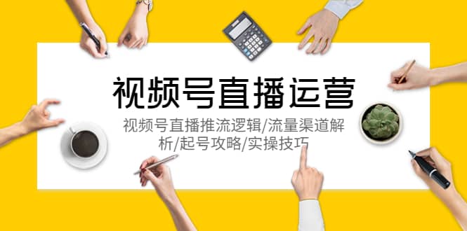 视频号直播运营，视频号直播推流逻辑/流量渠道解析/起号攻略/实操技巧搞钱项目网-网创项目资源站-副业项目-创业项目-搞钱项目搞钱项目网