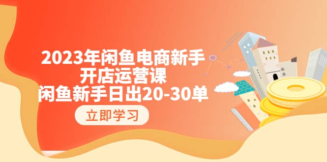 2023年闲鱼电商新手开店运营课:闲鱼新手日出20-30单(18节-实战干货)搞钱项目网-网创项目资源站-副业项目-创业项目-搞钱项目搞钱项目网