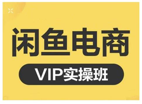 闲鱼电商零基础入门到进阶VIP实战课程，帮助你掌握闲鱼电商所需的各项技能搞钱项目网-网创项目资源站-副业项目-创业项目-搞钱项目搞钱项目网