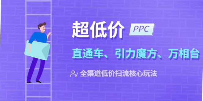 2023超低价·ppc—“直通车、引力魔方、万相台”全渠道·低价扫流核心玩法搞钱项目网-网创项目资源站-副业项目-创业项目-搞钱项目搞钱项目网