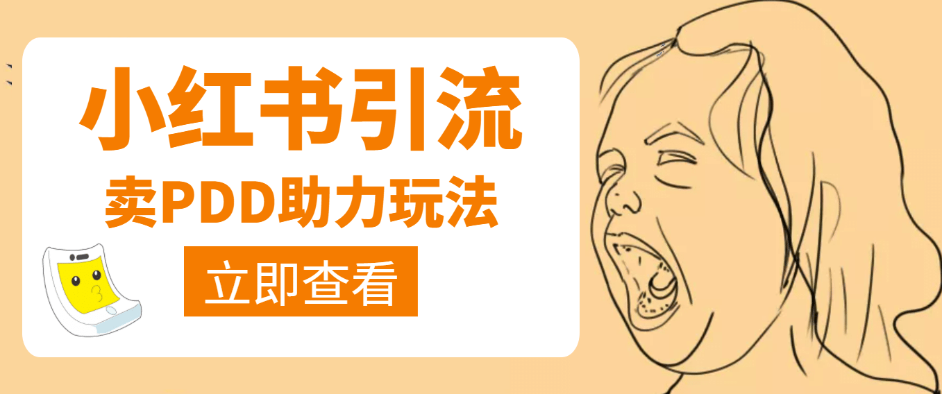 利用小红书卖拼多多助力搞钱项目网-网创项目资源站-副业项目-创业项目-搞钱项目搞钱项目网