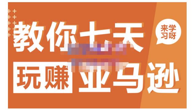 晟尧跨境·教你七天玩赚亚马逊,教你轻松玩赚亚马逊,适合小白学习搞钱项目网-网创项目资源站-副业项目-创业项目-搞钱项目搞钱项目网