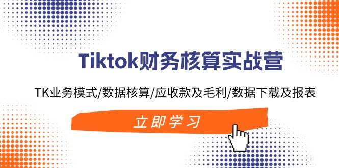 Tiktok财务核算实战营：TK业务模式/数据核算/应收款及毛利/数据下载及报表搞钱项目网-网创项目资源站-副业项目-创业项目-搞钱项目搞钱项目网