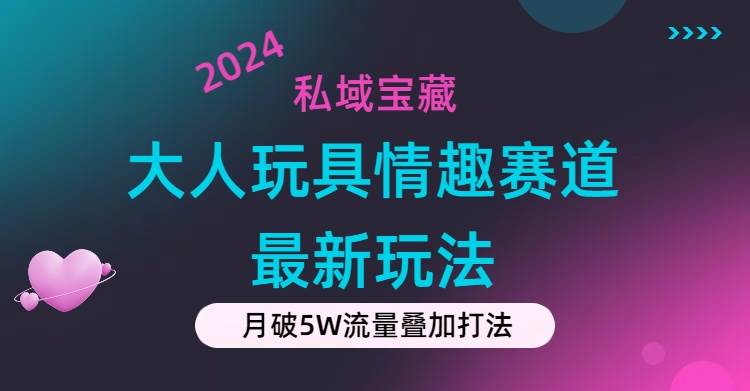 私域宝藏：大人玩具情趣赛道合规新玩法，零投入，私域超高流量成单率高搞钱项目网-网创项目资源站-副业项目-创业项目-搞钱项目搞钱项目网