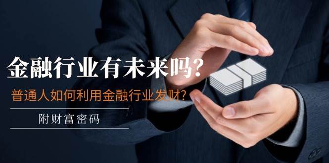 某付费文章：金融行业有未来吗？普通人如何利用金融行业发财?(附财富密码)搞钱项目网-网创项目资源站-副业项目-创业项目-搞钱项目搞钱项目网
