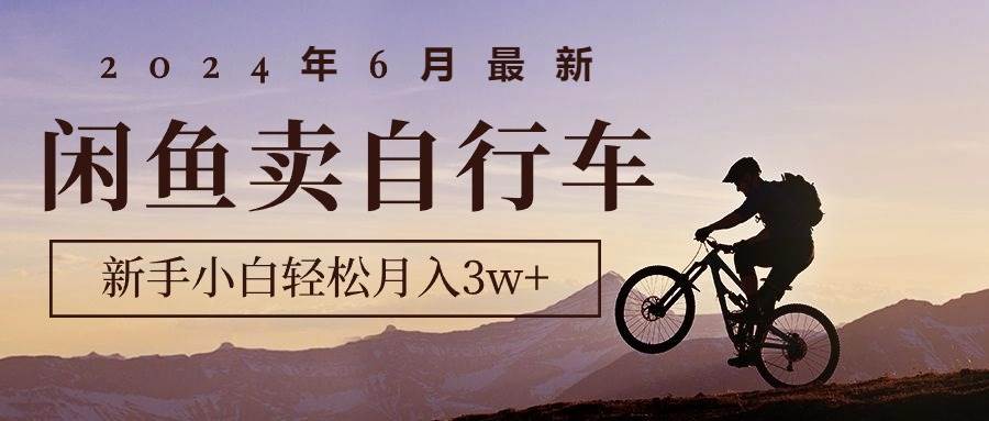 2024年6月最新闲鱼卖自行车，新手小白轻松月入3w+项目搞钱项目网-网创项目资源站-副业项目-创业项目-搞钱项目搞钱项目网