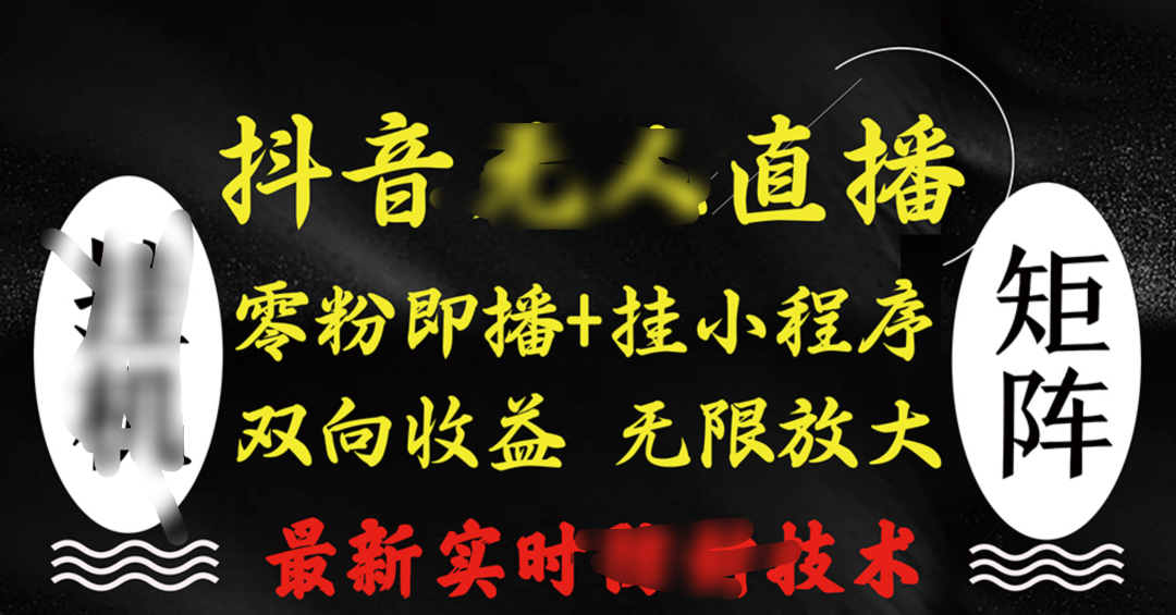 抖音无人直播最新独家玩法，小雪花+撸音浪双向收益，可矩阵放大搞钱项目网-网创项目资源站-副业项目-创业项目-搞钱项目搞钱项目网