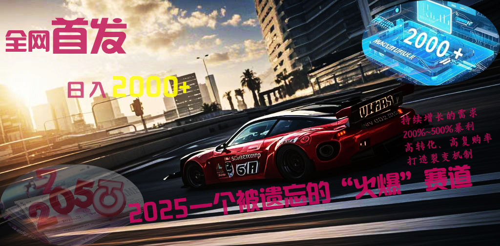 全网首发：2025一个被遗忘的“火爆”赛道轻松日入2000+搞钱项目网-网创项目资源站-副业项目-创业项目-搞钱项目搞钱项目网