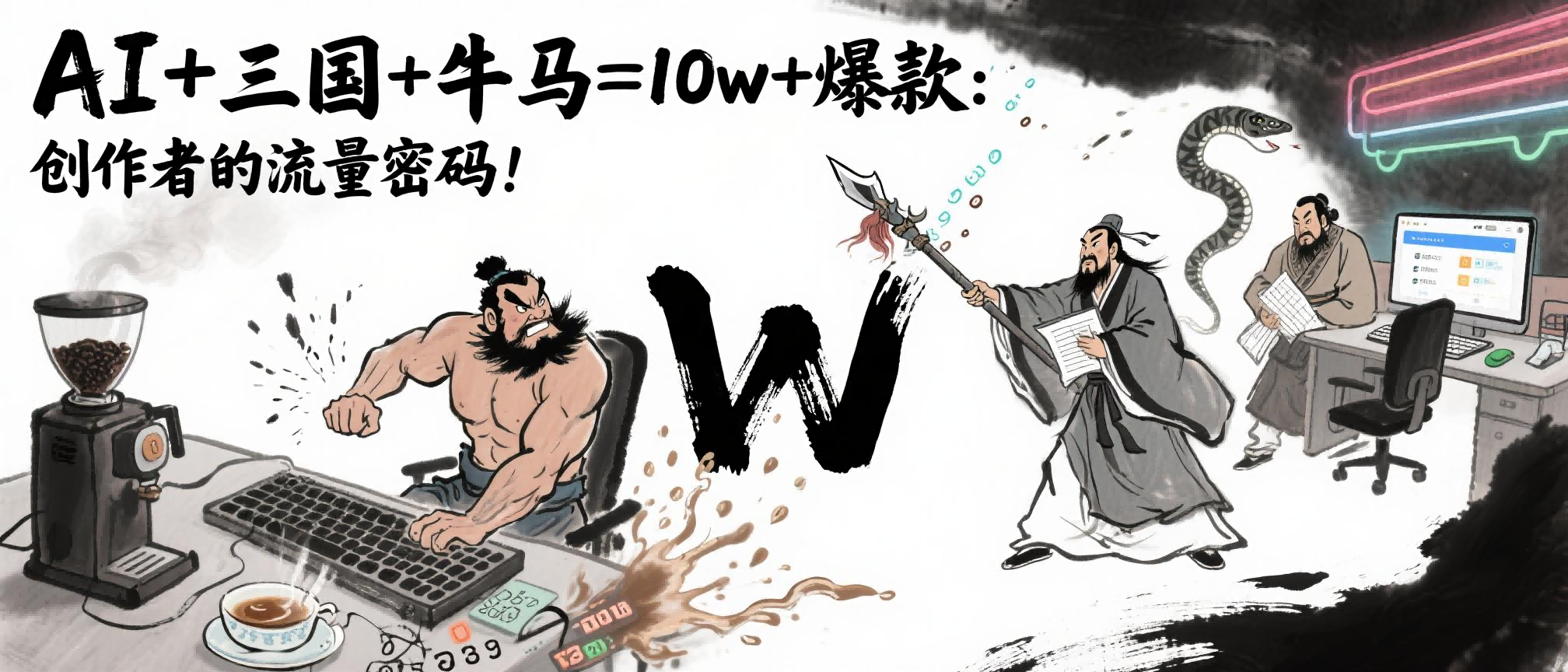 AI+三国+牛马=10w+爆款：创作者的流量密码！搞钱项目网-网创项目资源站-副业项目-创业项目-搞钱项目搞钱项目网