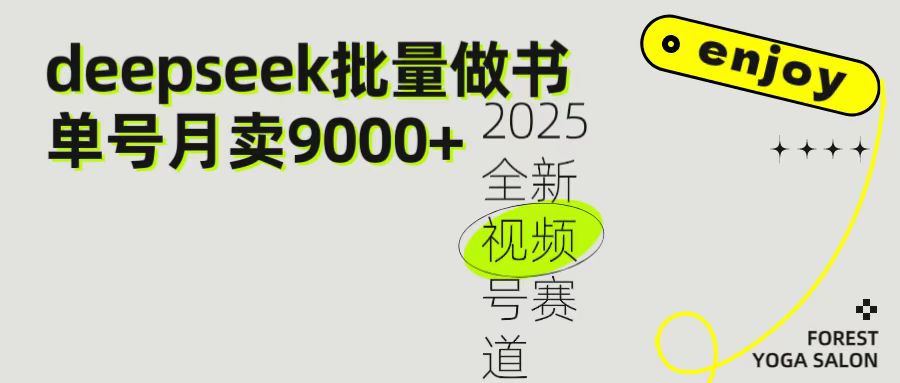 2025最新视频号项目 如何用Deepseek快速批量制作书单号 日入1000+搞钱项目网-网创项目资源站-副业项目-创业项目-搞钱项目搞钱项目网